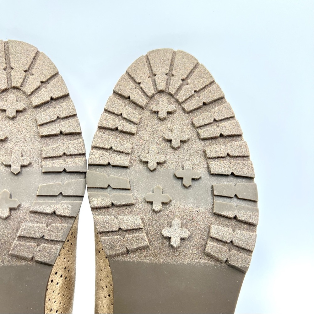 Dr Scholls Size 9.5 Microsuede‎ Brown Taupe Beige Ankle Boots Shooties Shoes - Picture 10 of 13
